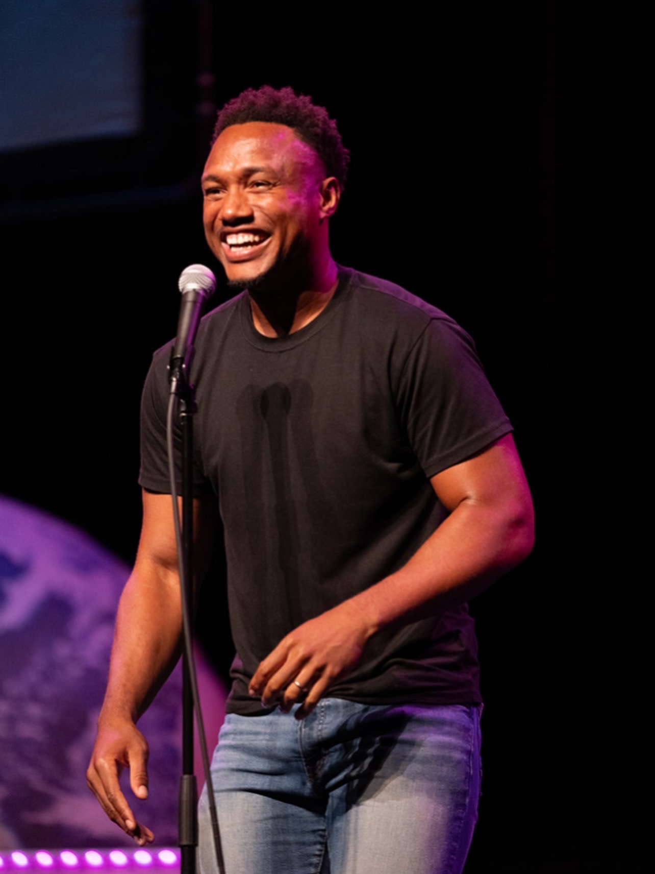 Sharief Johnson stage portrait